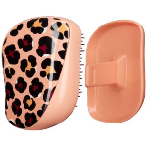 tangle teezer compact styler apricot leopard print (open)