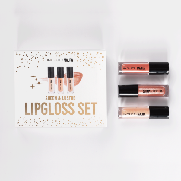 inglot sheen lustre lipgloss set (contents)