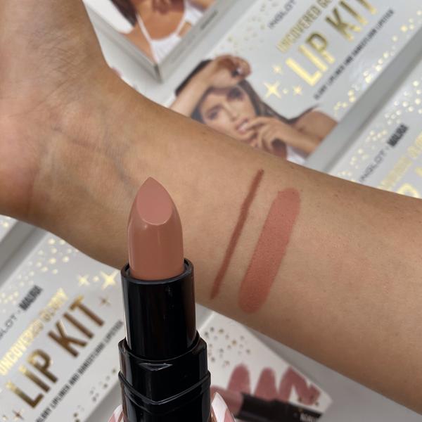 inglot uncovered glory lip kit (swatch)