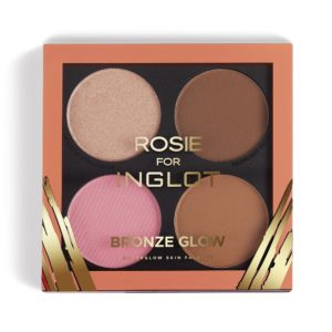 rosie for inglot afterglow skin palette bronze glow (closed)