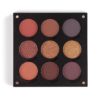 rosie for inglot eyeshadow palette copper ambition (open)