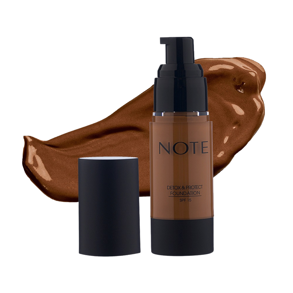 note detox and protect foundation 115 ebony (open)