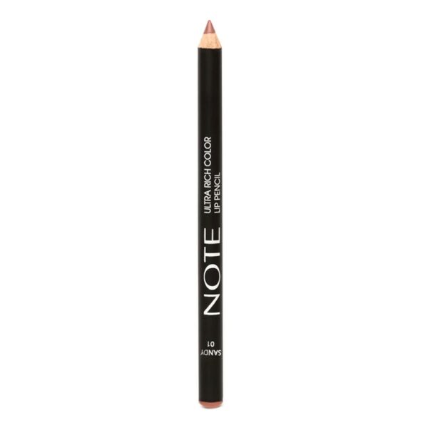 note ultra rich colour lip pencil 01 sandy