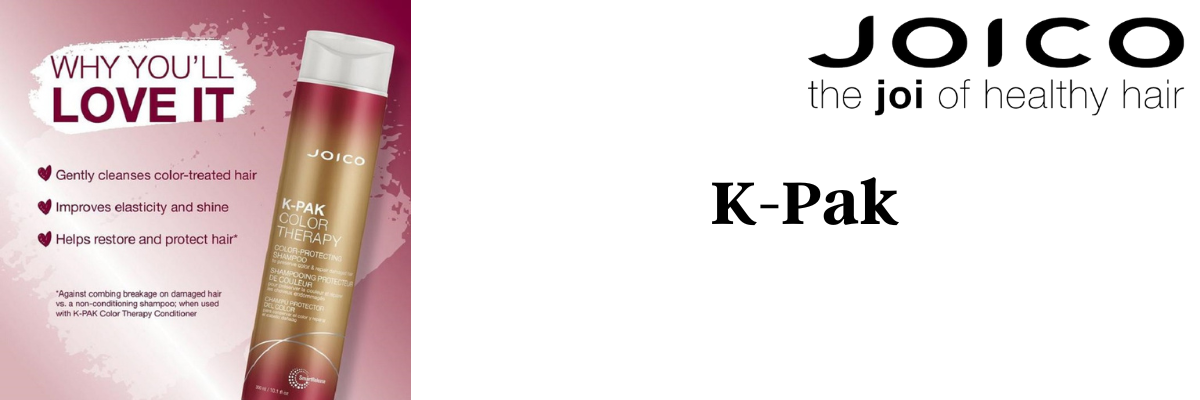 joico k-pak brand banner