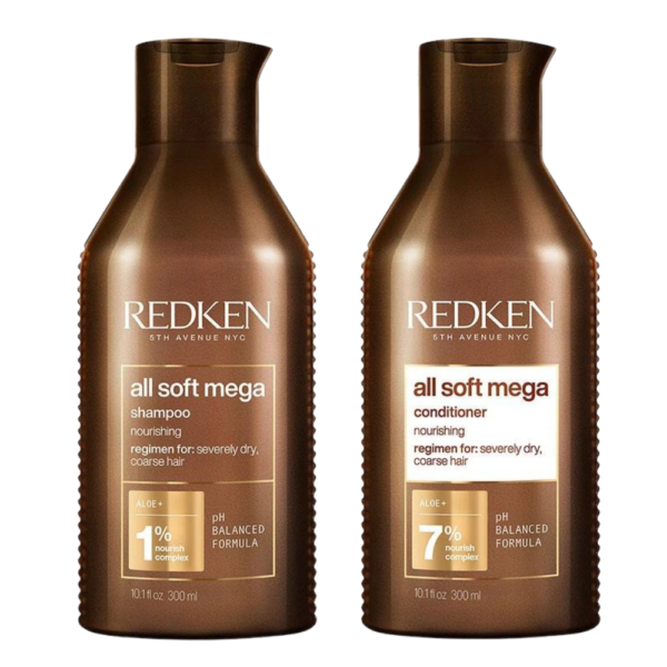 redken all soft mega shampoo and conditioner duo 300mls