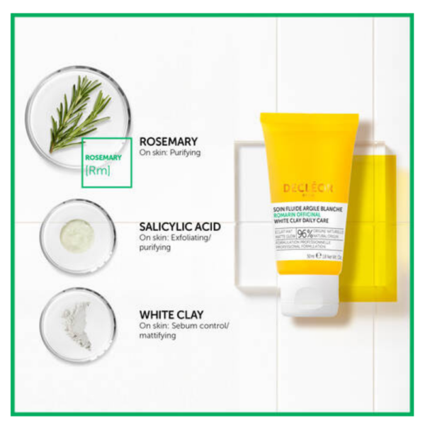 rosemary officinalis mattifying white clay daily care 50ml (ingredients)