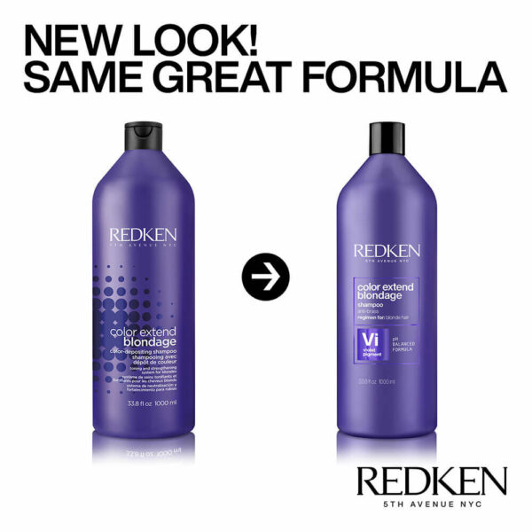 redken color extend blondage shampoo 1000ml (new bottle)